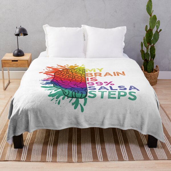 Item preview, My Brain Is 99% Salsa Steps Retro Colorful Gift for Salsa Lovers designed and sold by Shop signer.