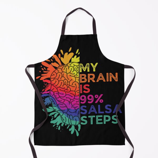 Item preview, My Brain Is 99% Salsa Steps Retro Colorful Gift for Salsa Lovers designed and sold by Shop signer.