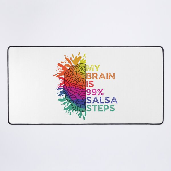 Item preview, My Brain Is 99% Salsa Steps Retro Colorful Gift for Salsa Lovers designed and sold by Shop signer.