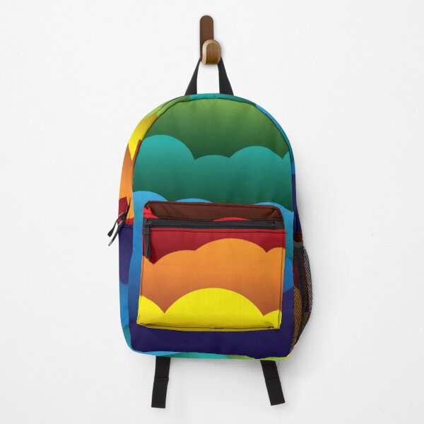 Item preview, abstract colorful 3d paper clouds background designed and sold by TeeFashionShop.