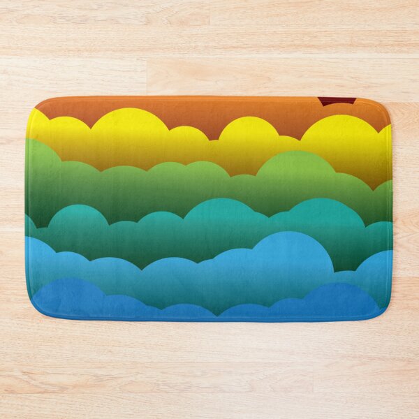 Item preview, abstract colorful 3d paper clouds background designed and sold by TeeFashionShop.