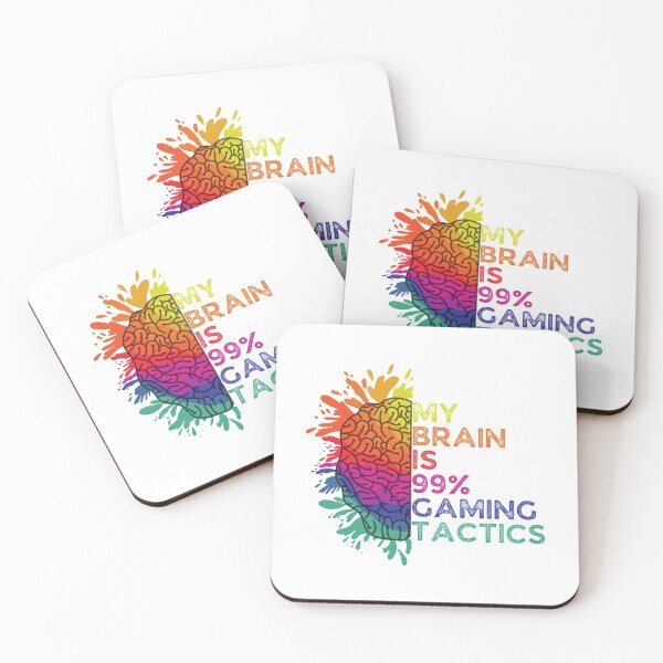 Item preview, My Brain Is 99% Gaming Tactics Retro Colorful Gift for Gaming Lovers designed and sold by Shop signer.