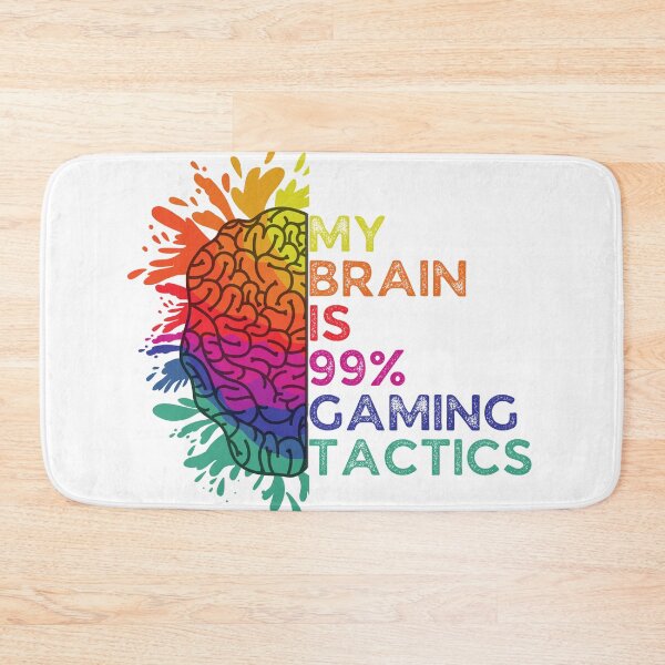Item preview, My Brain Is 99% Gaming Tactics Retro Colorful Gift for Gaming Lovers designed and sold by Shop signer.