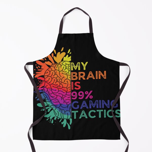 Item preview, My Brain Is 99% Gaming Tactics Retro Colorful Gift for Gaming Lovers designed and sold by Shop signer.