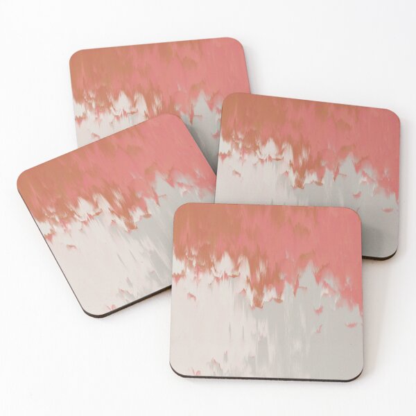 Item preview, Muted Glitch Abstract Art Pattern in Soft Taupe and Warm Terracotta designed and sold by kasamor.