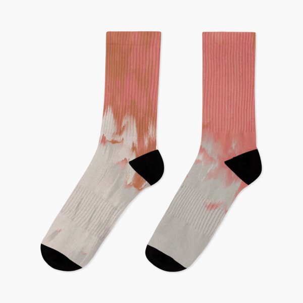 Item preview, Muted Glitch Abstract Art Pattern in Soft Taupe and Warm Terracotta designed and sold by kasamor.