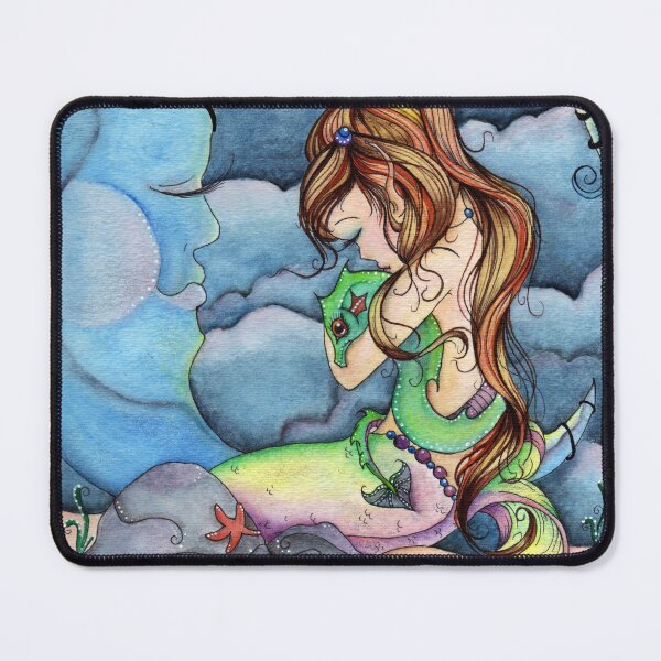 Item preview, Dragon Lullaby - Mermaid Art, Dragon Art designed and sold by Concetta Kilmer.