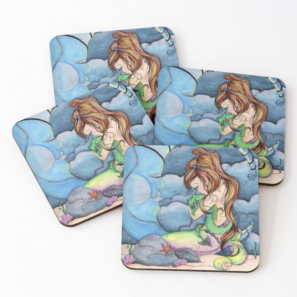 Item preview, Dragon Lullaby - Mermaid Art, Dragon Art designed and sold by Concetta Kilmer.