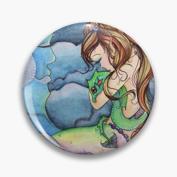 Item preview, Dragon Lullaby - Mermaid Art, Dragon Art designed and sold by Concetta Kilmer.