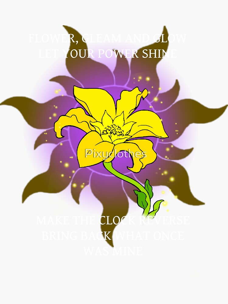 "Flower, gleam and glow" Sticker for Sale by Pixyclothes Redbubble