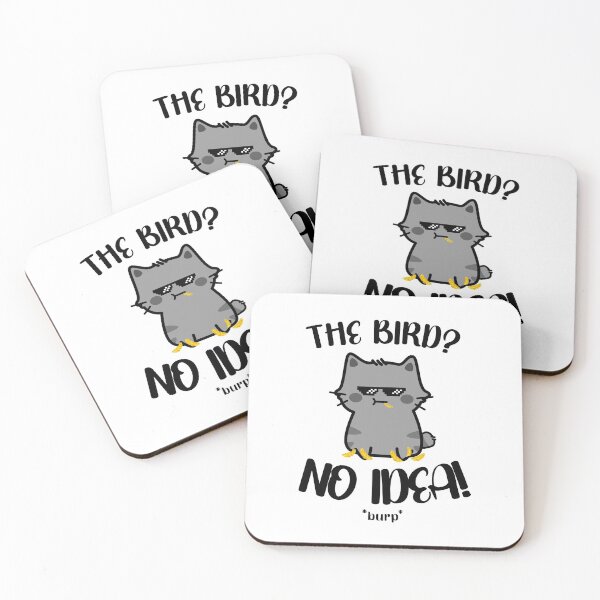 Item preview, The Bird? What Bird? No Idea! * burp * - Funny Cat designed and sold by Proudcastle.