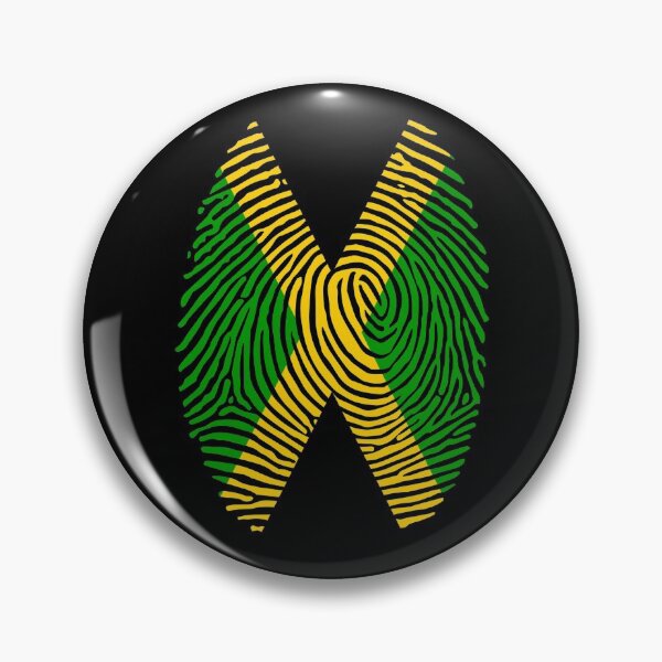 Item preview, Jamaica Flag Fingerprint Patriot Jamaican Gift Jamaica Flag Gear designed and sold by DynamicDesign.