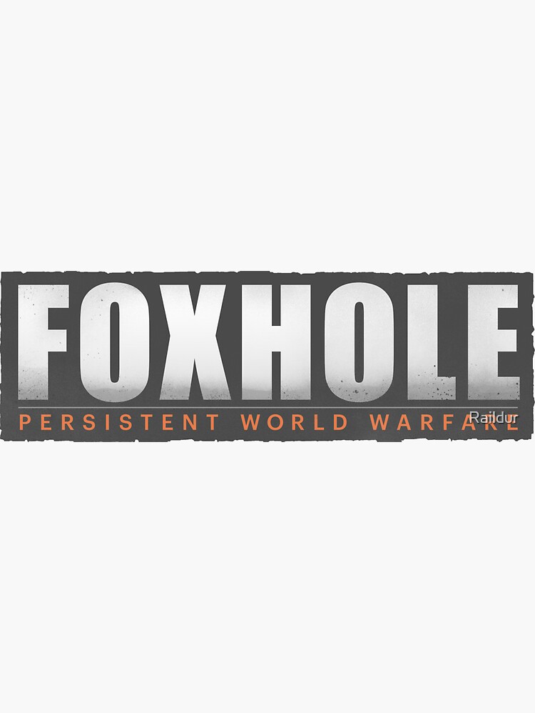 "Foxhole Logo HD" Sticker for Sale by Raildur Redbubble