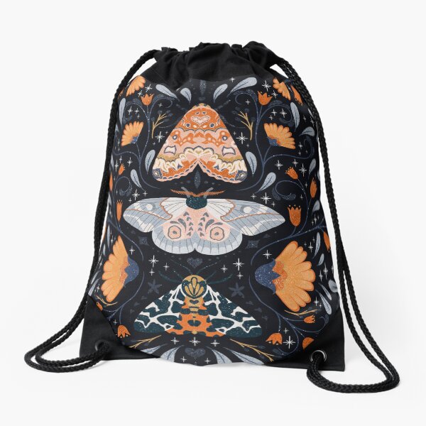 Item preview, Floral Moths | Black designed and sold by lovelettered.