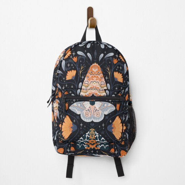 Item preview, Floral Moths | Black designed and sold by RebeccaFlaherty.