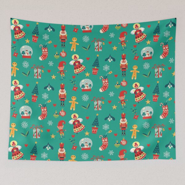 Item preview, Christmas Favourite Things Teal designed and sold by emilykskinner.