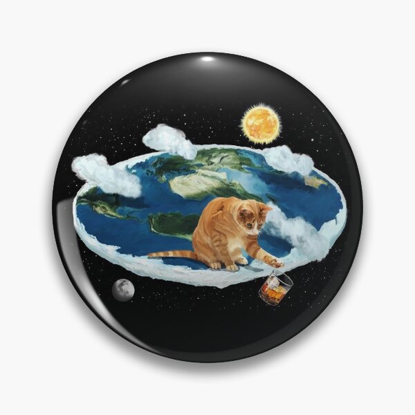 Item preview, If the Earth was flat, Cats ... designed and sold by Lidra Zehcnas.