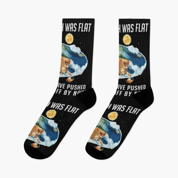 Item preview, If the Earth was flat, Cats ... designed and sold by Lidra Zehcnas.