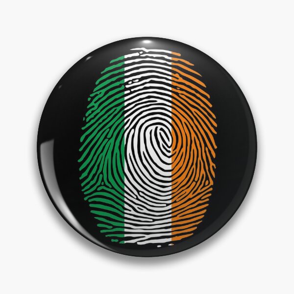 Item preview, Ireland Flag Fingerprint Patriotic Irish Gift Ireland Flag Gear designed and sold by DynamicDesign.