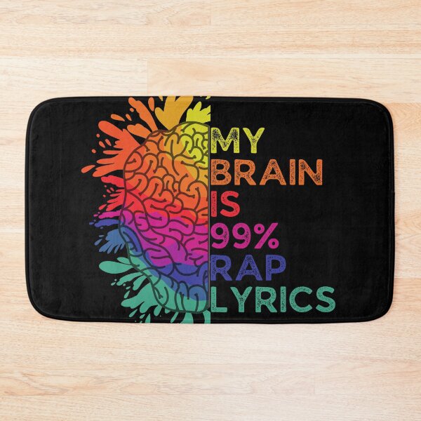 Item preview, My Brain Is 99% Rap Lyrics Retro Colorful Gift for Rap Music Lovers designed and sold by Shop signer.