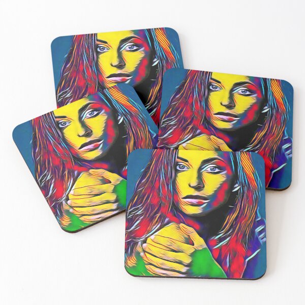 Item preview, pretty woman with loose hair and great eyes, colored style designed and sold by crea-homedesign.