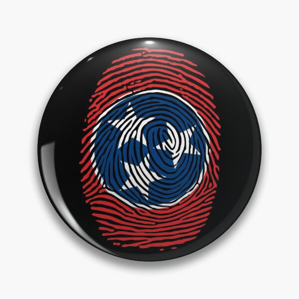 Item preview, Tennessee Flag Fingerprint Patriotic TN Gift Tennessee Gear designed and sold by DynamicDesign.