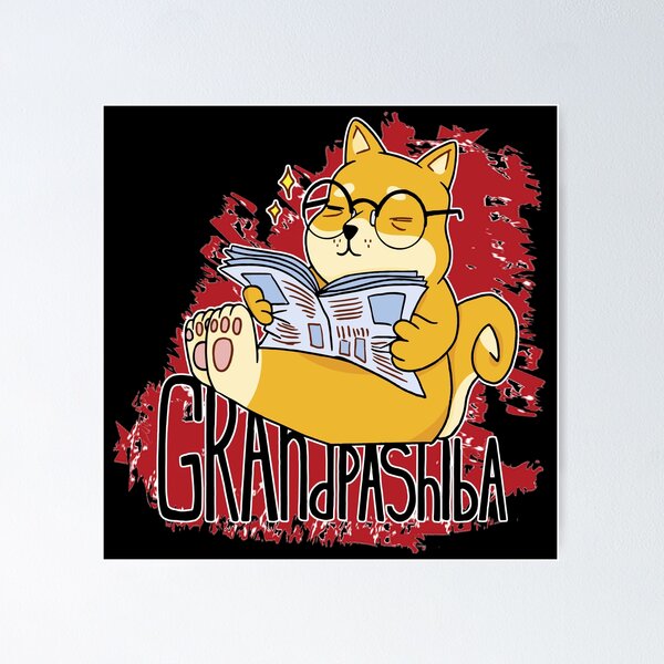 Item preview, Grandpashiba Grandpa Shiba Motif Dog Breed designed and sold by Merchandiser099.