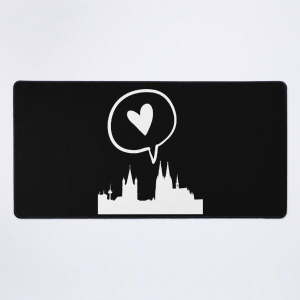 Artikel-Vorschau von Liebe zu Köln am Rhein mit dem Kölner Dom in schwarz-weiss, designt und verkauft von bestrelax.