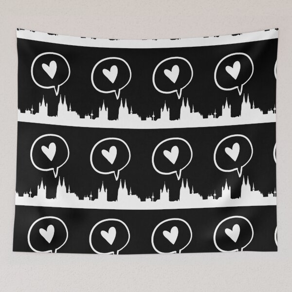 Item preview, Liebe zu Köln am Rhein mit dem Kölner Dom in schwarz-weiss designed and sold by bestrelax.
