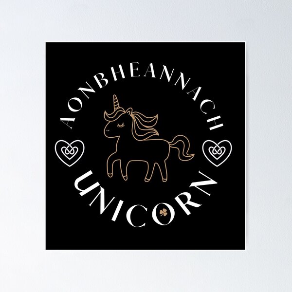 Celtic Unicorn Poster