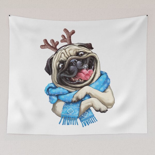 Item preview, pug with horns designed and sold by Niti-Niti.