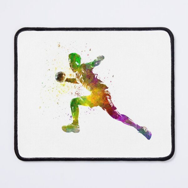 Item preview, Handball player in watercolor designed and sold by paulrommer.