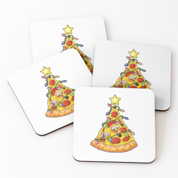 Item preview, Christmas Tree Lights Pizza Xmas Men Women Crustmas Gifts designed and sold by CNTankdesign.