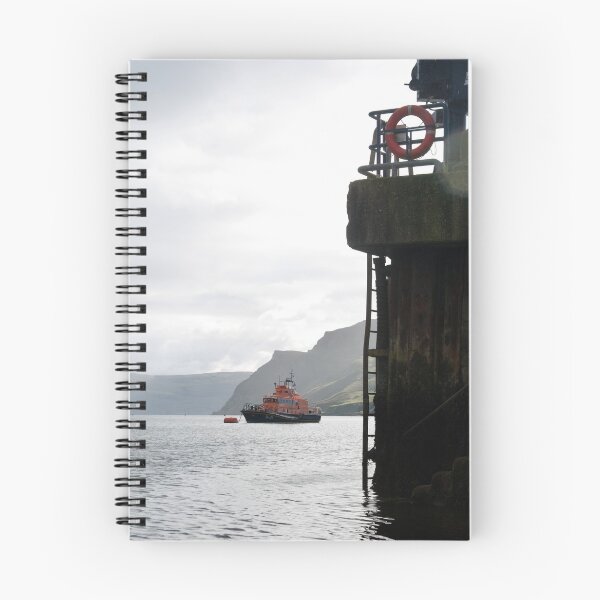 Item preview, Portree lifeboat at anchor in the harbour, Isle of Skye, Scotland designed and sold by Richard Flint.
