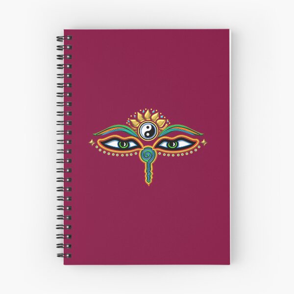 Item preview, Buddha Eyes, Yin Yang, Lotus Flower, Symbol Wisdom and Enlightenment designed and sold by nitty-gritty.