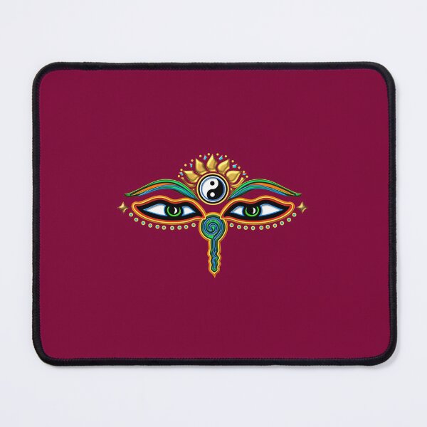 Item preview, Buddha Eyes, Yin Yang, Lotus Flower, Symbol Wisdom and Enlightenment designed and sold by nitty-gritty.