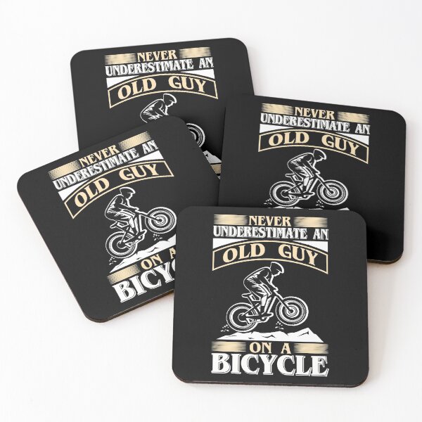 Item preview, Bicycle Never underestimate an old Guy on a Bicycle designed and sold by der-faun.