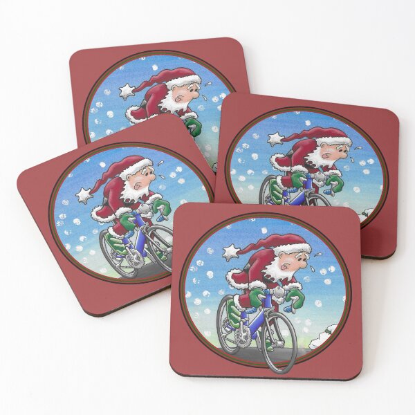 Item preview, Struggling Santa! Circle designed and sold by ArtworkByLaurie.