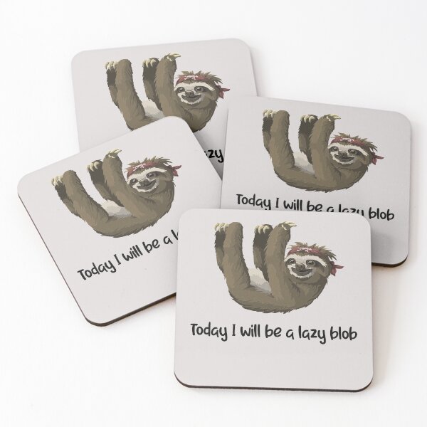 Item preview, Today I will be a lazy blobToday I will be a lazy blob funny sloth  designed and sold by unique things.