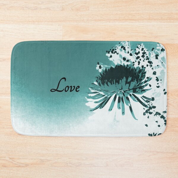 Item preview, Turquoise Black and White Abstract Flower Spider Mum Love designed and sold by JariHawk.