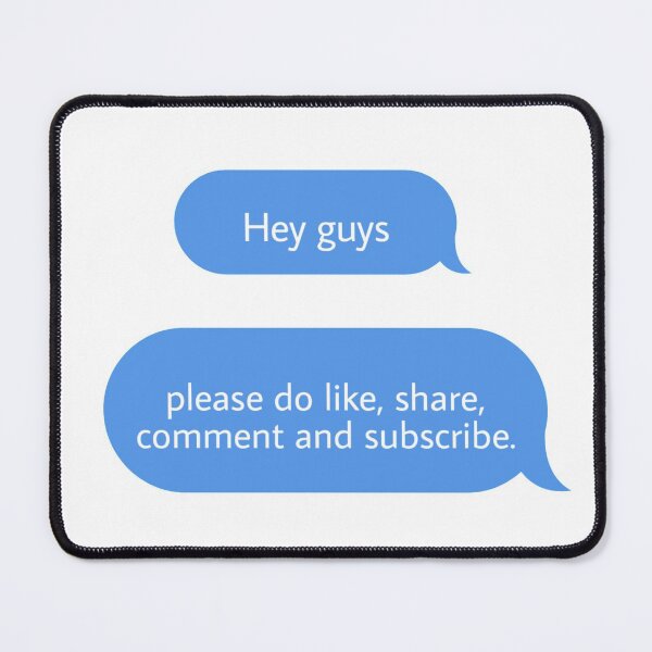 Item preview, like share comment and subscribe designed and sold by Textcallout.