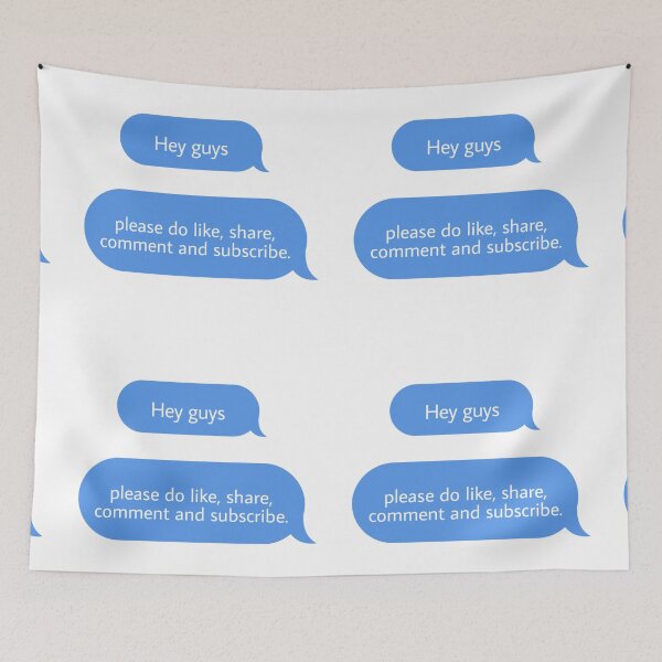 Item preview, like share comment and subscribe designed and sold by Textcallout.