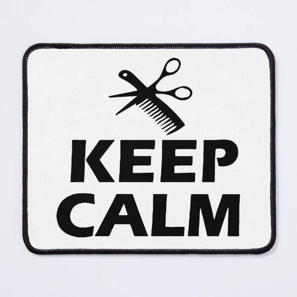 Artikelvorschau, Keep Calm Love Barber Funny Hair Cut Gift Premium Apparel Funny Holiday Xmas entworfen und verkauft von DesignByHeartUK.