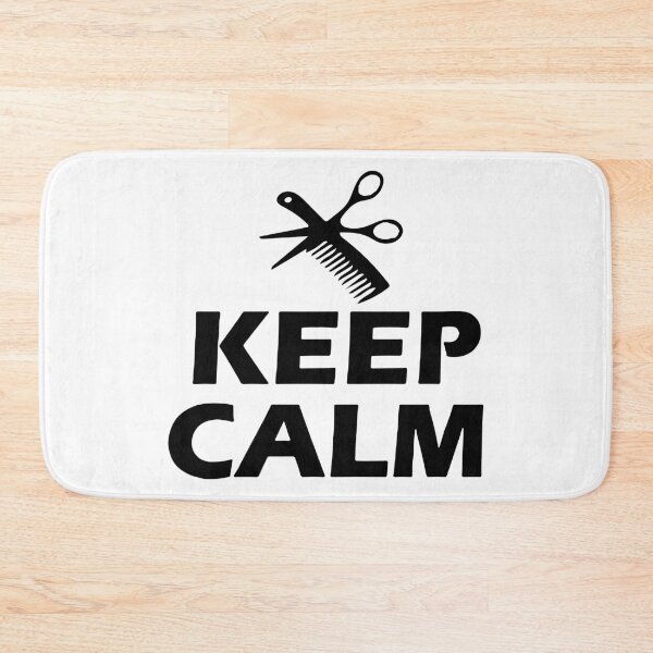 Artikelvorschau, Keep Calm Love Barber Funny Hair Cut Gift Premium Apparel Funny Holiday Xmas entworfen und verkauft von DesignByHeartUK.