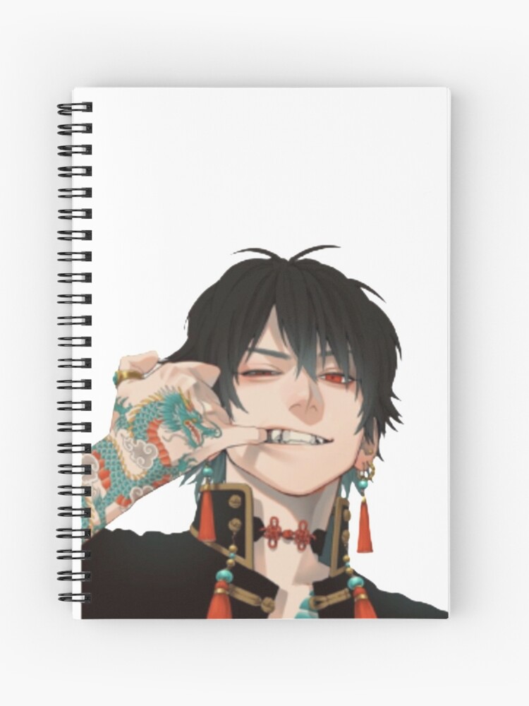 Anime Boy Spiral Notebook for Sale by Dr. Designer