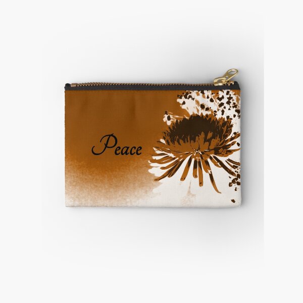 Item preview, Brown Tan and White Abstract Flower Spider Mum Sepia Peace designed and sold by JariHawk.