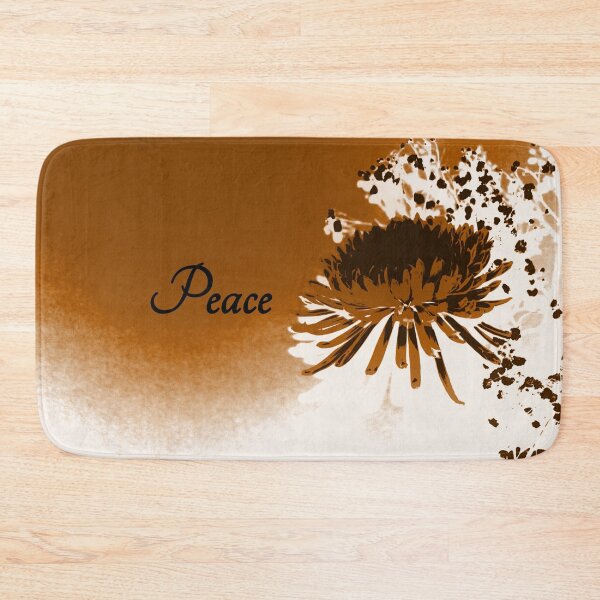 Item preview, Brown Tan and White Abstract Flower Spider Mum Sepia Peace designed and sold by JariHawk.