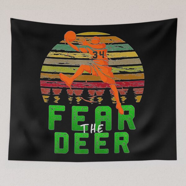 Item preview, Fear TheDeer Gift For Milwaukee Basketball Bucks Fans 34  designed and sold by Basketball9zj0.