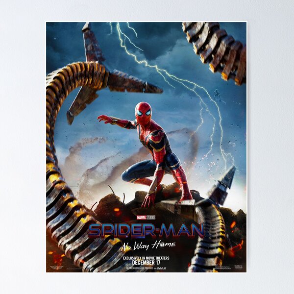 Poster Spiderman No Way Home 2021 sur toile - Décoration murale