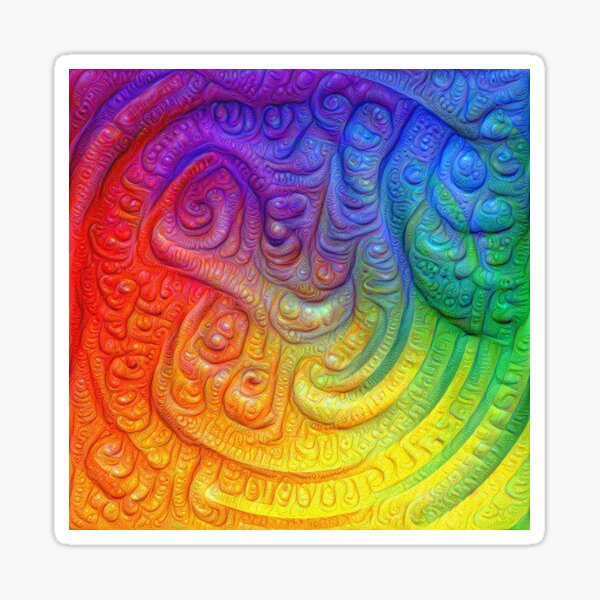 Color Foam #DeepDream Sticker